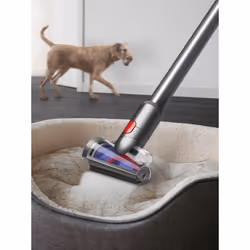Dyson V12 Slim Absolute Aspirapolvere a bastone 2 in 1 Batteria Secco Filtro igienico Senza sacchetto Nichel, Viola - Vista aggiuntiva 5
