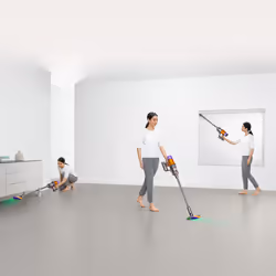 Dyson V12 Slim Absolute Aspirapolvere a bastone 2 in 1 Batteria Secco Filtro igienico Senza sacchetto Nichel, Viola - Vista aggiuntiva 7