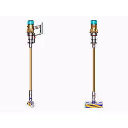 Dyson V12 Detect Slim Absolute Aspirapolvere a bastone 2 in 1 Batteria Secco HEPA Senza sacchetto Oro - Vista aggiuntiva 2