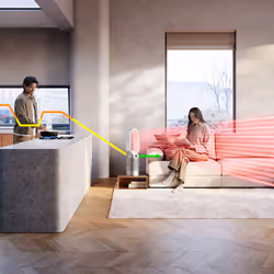 Dyson Purifier Hot+Cool 27 m² 61,4 dB Bianco