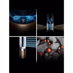 Dyson Purifier Hot+Cool HP2 De-Nox 27 m² 63 dB Oro, Bianco - Vista aggiuntiva 7