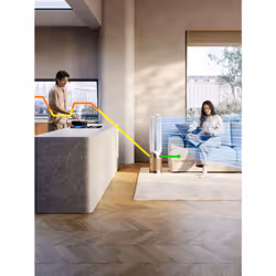 Dyson Purifier Cool PC2 De-NOx 61,5 dB 40 W Oro, Bianco - Vista aggiuntiva 3