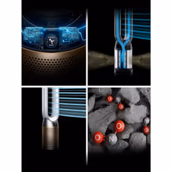 Dyson Purifier Cool PC2 De-NOx 61,5 dB 40 W Oro, Bianco - Vista aggiuntiva 6