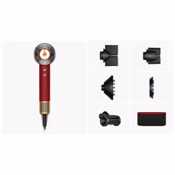 Dyson Supersonic Nural Straight + Wavy asciuga capelli 1600 W Oro, Rosso - Vista aggiuntiva 2