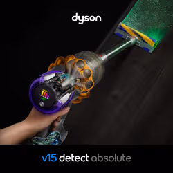 Dyson V15 Detect Absolute Aspirapolvere a bastone 2 in 1 Batteria Secco HEPA Senza sacchetto 0,77 L Acciaio inox - Vista aggiuntiva 2