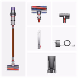 Dyson Cyclone V10 Fluffy Aspirapolvere a bastone 2 in 1 Batteria Secco Senza sacchetto 0,77 L Rame, Nichel - Vista aggiuntiva 2