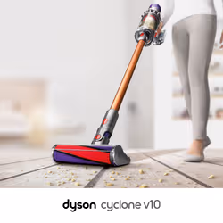 Dyson Cyclone V10 Fluffy Aspirapolvere a bastone 2 in 1 Batteria Secco Senza sacchetto 0,77 L Rame, Nichel - Vista aggiuntiva 3