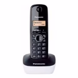 Panasonic KX-TG1611, Telefono DECT, 50 voci, Identificatore di chiamata, Nero, Bianco