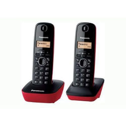 Panasonic KX-TG1612 Telefono DECT Identificatore di chiamata Nero, Rosso