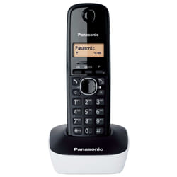 Panasonic KX-TG1611FRW telefono Telefono DECT Identificatore di chiamata Nero, Bianco