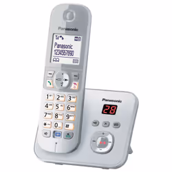 Panasonic KX-TG6821GS, Telefono DECT, 120 voci, Identificatore di chiamata, Argento