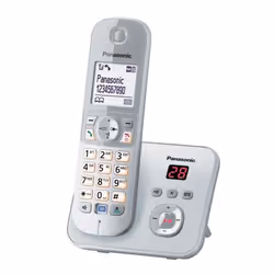 Panasonic KX-TG6823 Telefono DECT Identificatore di chiamata Argento, Bianco - Vista aggiuntiva 3