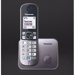 Panasonic KX-TG6811 Telefono DECT Identificatore di chiamata Nero, Argento