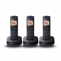 Panasonic KX-TGC313SPB, Telefono DECT, Cornetta wireless, Telefono con vivavoce, 50 voci, Identificatore di chiamata, Nero