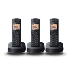 Panasonic KX-TGC313SPB telefono Telefono DECT Identificatore di chiamata Nero