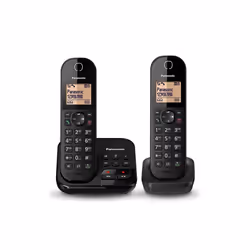 Panasonic KX-TGC422, Telefono DECT, Cornetta wireless, Telefono con vivavoce, 120 voci, Identificatore di chiamata, Nero