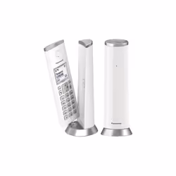Panasonic KX-TGK212SP, Telefono DECT, Cornetta wireless, Telefono con vivavoce, 50 voci, Identificatore di chiamata, Argento, ...