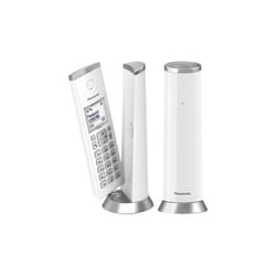 Panasonic KX-TGK212SP Telefono DECT Identificatore di chiamata Argento, Bianco