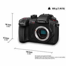 Panasonic DC-GH5SE-K digital MILC Corpo MILC 10,28 MP Live MOS Nero - Vista aggiuntiva 6