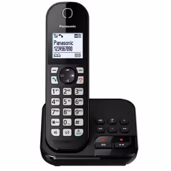 Panasonic KX-TGC460GB, Telefono DECT, Cornetta wireless, Telefono con vivavoce, 120 voci, Identificatore di chiamata, Nero