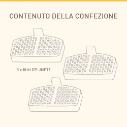Panasonic CP-JNFT1C Filtri di Ricambio per CP-JNW01-W Fontanella animali domestici, Pack da 3 pezzi, Filtro a 4 Strati: a Maglie, Carbone Attivo, Resina a Scambio Ionico - Vista aggiuntiva 4