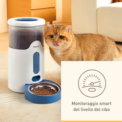 Panasonic CP-JNF01CW Distributore Automatico di Cibo per Animali, Capacità 2.8L, App da Remoto, Monitoraggio Livello Cibo,Wi-Fi,Bianco - Vista aggiuntiva 4