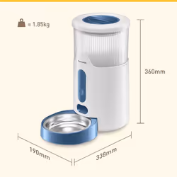 Panasonic CP-JNF01CW Distributore Automatico di Cibo per Animali, Capacità 2.8L, App da Remoto, Monitoraggio Livello Cibo,Wi-Fi,Bianco - Vista aggiuntiva 7