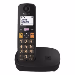 Panasonic KX-TGU112 Telefono DECT Identificatore di chiamata Nero - Vista aggiuntiva 4