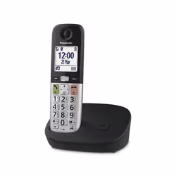 Panasonic KX-TGU410EXB, Telefono DECT, Cornetta wireless, Telefono con vivavoce, Identificatore di chiamata, Nero, Argento