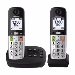 Panasonic KX-TGU432 Telefono DECT Identificatore di chiamata Nero, Argento - Vista aggiuntiva 2