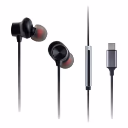 Panasonic USB-C Earphones RP-TCM225, Cablato, Musica e Chiamate, 20 - 20000 Hz, Auricolare, Nero