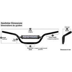 RENTHAL Manubrio Twinwall 996 Villopoto/Stewart/Honda CRF