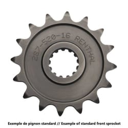 RENTHAL Pignone standard in acciaio 482 - 428