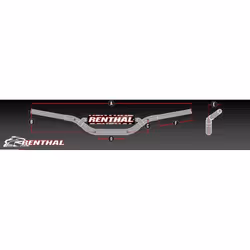 RENTHAL Manubrio Twinwall 996 Villopoto/Stewart - Anodizzato Duro