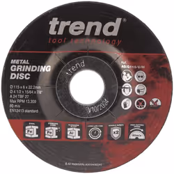 TENDE AD/G115/6/M Ruota di macinazione in metallo per un angolo di smerigliatrice 10 pezzi. 6 mm di taglio. Diametro: 115 m.