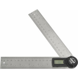 Regolo angolare digitale - Gamma di angoli a 360 gradi per misurare e contrassegnare smussi, angoli obliqui e pendenze, DAR/200 - Trend