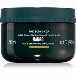 Lo scrub corpo The Body Shop Mango elimina dalla pelle le cellule morte e ne garantisce la morbidezza perfetta.