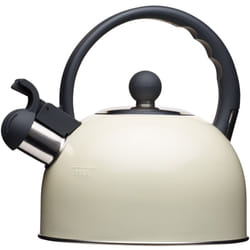Kitchen Craft - KitchenCraft Living Nostalgia Teiera vintage con fischietto, bollitore d'acqua de per fornelli elettrici e a induzione 1,4L, metallo,