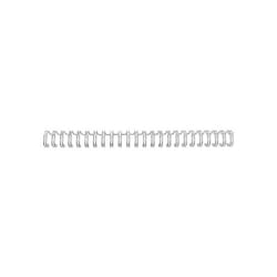 GBC Spirali metalliche WireBind A5 24 anelli argento 8 mm (100)