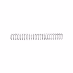 GBC Spirali metalliche WireBind A5 24 anelli argento 8 mm (100)