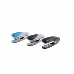 Rexel Bambi Mini Cucitrice - Colori Assortiti, 12 fogli, Nero, Blu, Grigio, 4 cm, Alto, Parallelo, 50 punti