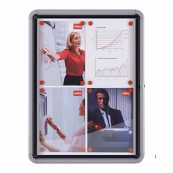 Nobo Bacheca per esterni -fondo magnetico 4xA4 - Vista aggiuntiva 6