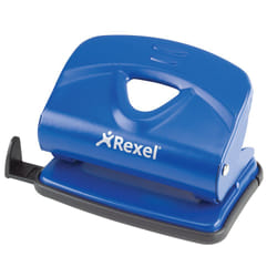 Rexel Perforatore in metallo economico, 2 fori, 20 fogli, blu