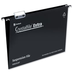Rexel 3000081 cartella sospesa e accessorio Foolscap Polipropilene (PP) Nero 25 pz