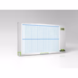 Nobo Planner a calendario Performance Plus, Verde, Argento, Bianco, Landscape, 2,85 kg, 695 mm, 47 mm, 1145 mm