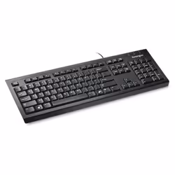 Kensington ValuKeyboard, Full-size (100%), Cablato, USB, QWERTY, Nero