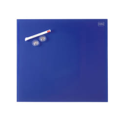 Nobo Lavagna magnetica blu in vetro Diamond 450x450 in confezione per vendita al dettaglio