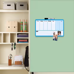 Rexel Planning settimanale magnetico cancellabile a secco Blu 140x360 mm, Blu, Blu, Blu, Blu, Blu, Blu, 360 mm, 140 mm, 355 m ...