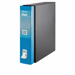Esselte Dox 2, A4, Conservazione, Cartoncino, Nero, Blu, Superficie goffrata, Opaco