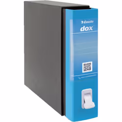 Esselte Dox 2 raccoglitore ad anelli A4 Nero, Blu